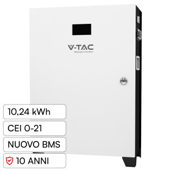 OLD V-Tac VT-12040 Batteria BMS LiFePO4 51,2V 200Ah 10,24KWh per Inverter Impianto Fotovoltaico CEI 0-21 - SKU 114473 R2
